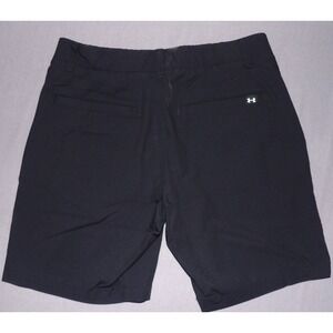 Under Armour Heat Gear Black Stretch 8" Chino Golf Shorts Men's 32